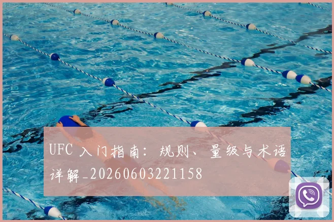 UFC 入门指南:规则、量级与术语详解_20260603221158